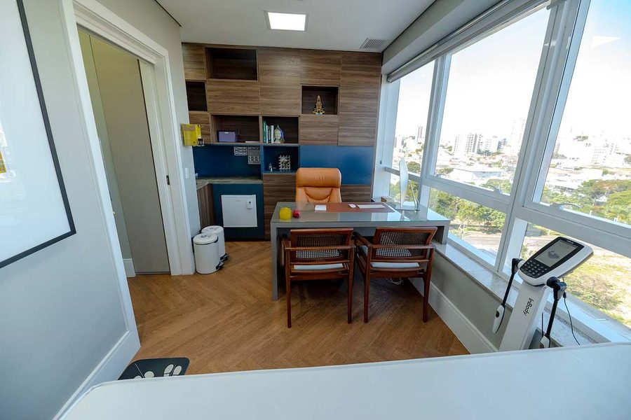 Sala de reuniões com vista