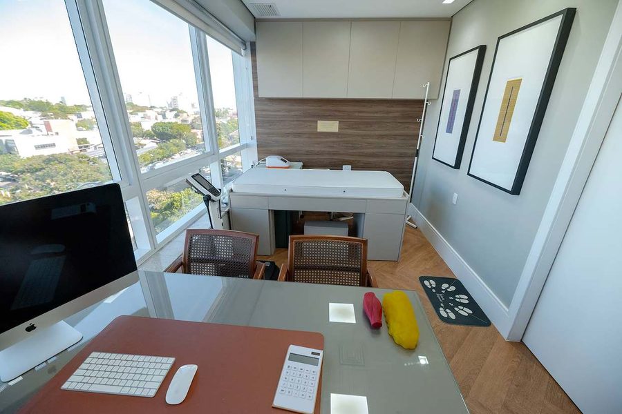 Sala de procedimentos com vista
